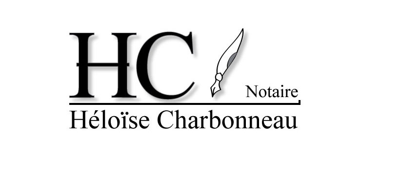 Voici le logo d'Héloïse Charbonneau, future notaire
