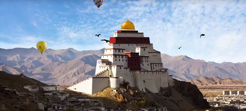 Monastère tibétain - Matte Painting 2.5D